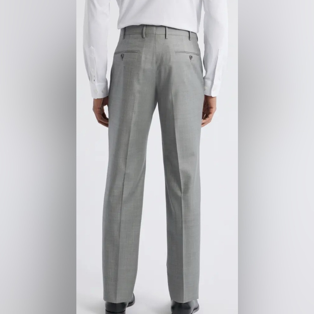 Zanella - Men’s Gray Stretch Waist Dress Pants-32